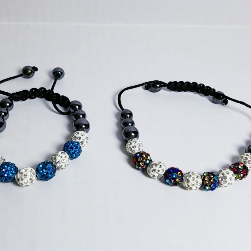 BLING BOHO BEAD BRACELET for CYSTIC FIBROSIS